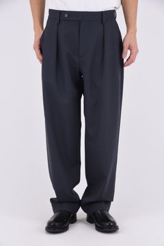 WOOL CLAMSKIN / ウール カームスキン テーパードパンツ (グレー)