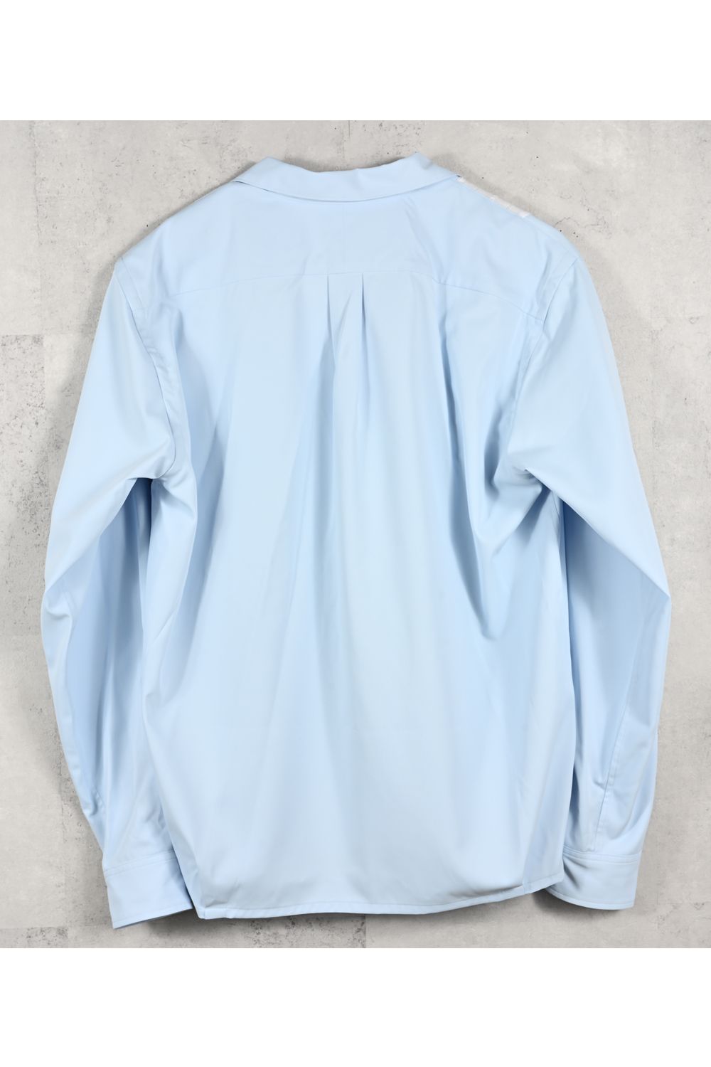 GUAYABERA SHIRTS / リラックスシルエット ストライプ柄 キューバシャツ (サックス) (3月中旬入荷予定) ※オーダー締切12/13(土)17:00