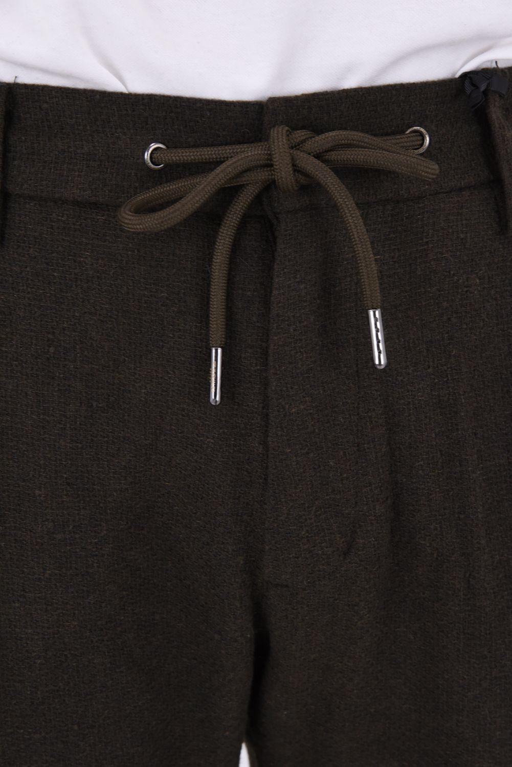 【26AW】【セットアップ】 WOOL-BLEND CAMO-EMBOSSED JACKET & SLACKS / ウール混 エンボスカモフラージュ テーラードシングルジャケット&イージースラックス (カーキ)