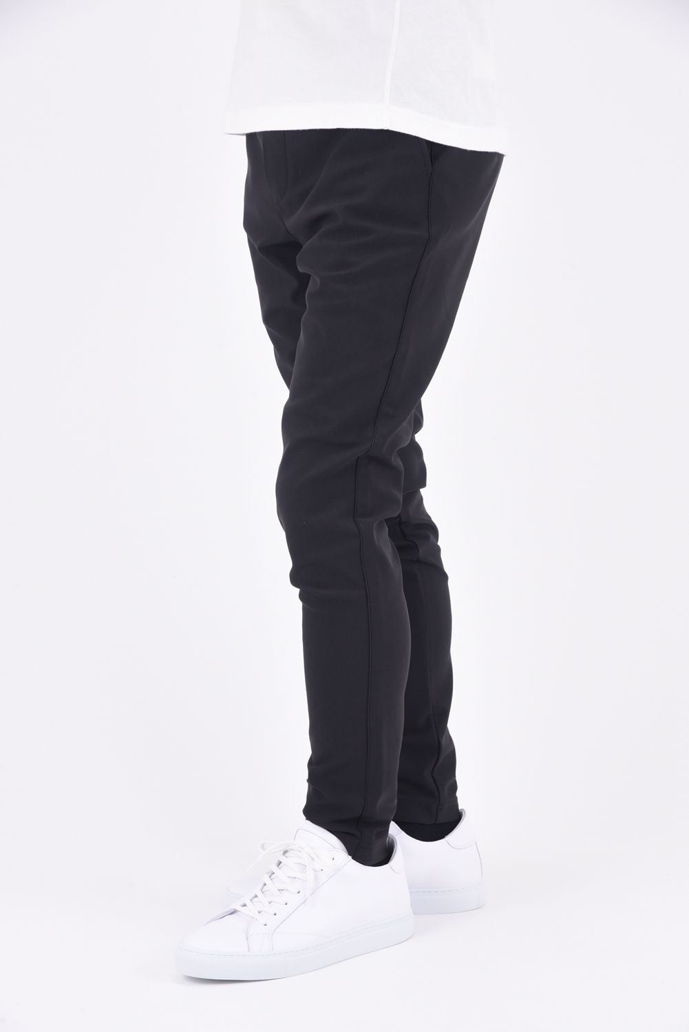 SL EASY PANTS / スラックス型イージーパンツ チャコール