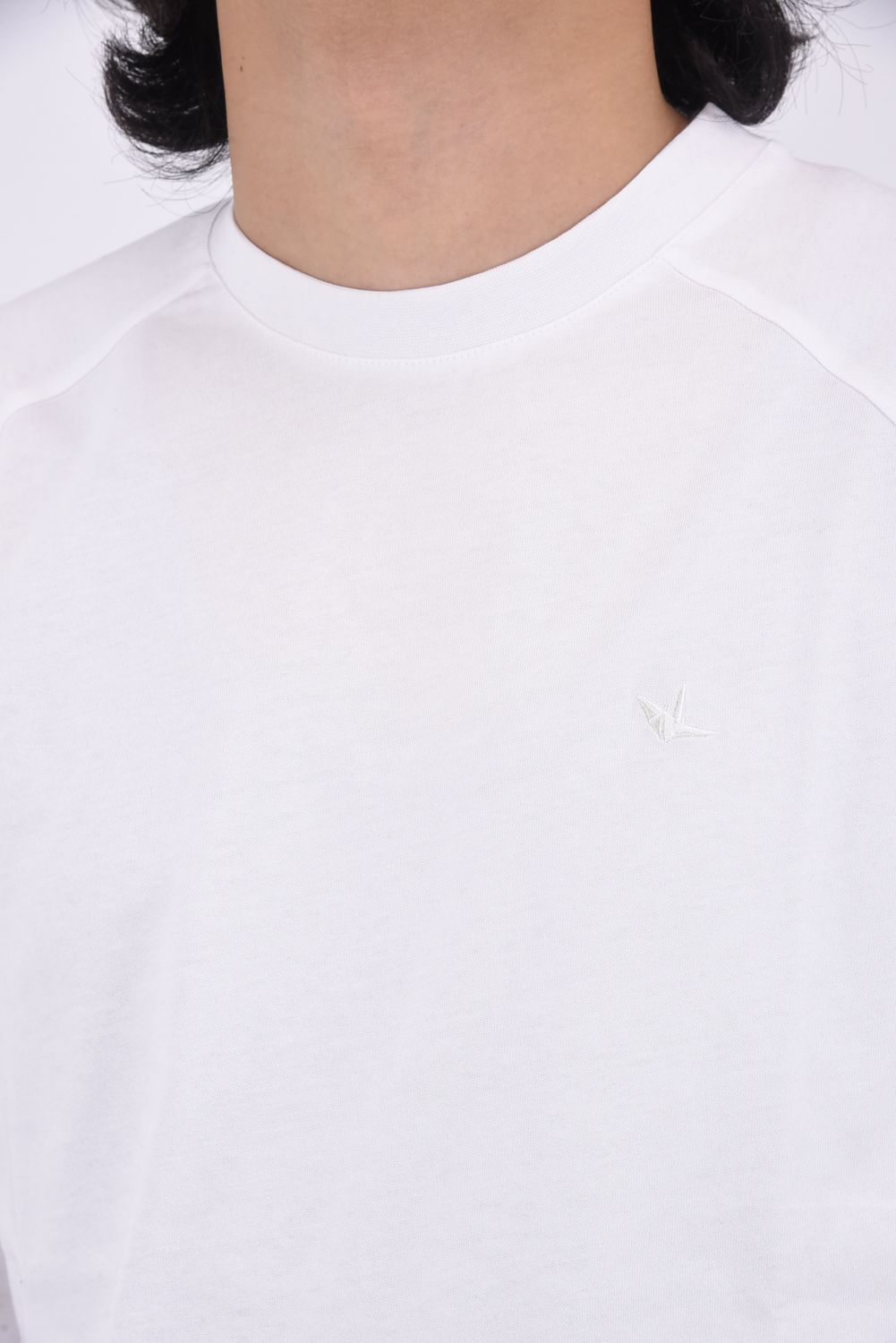 SLEEVE RHINESTONE LONG T-SHIRT / スリーブ ラインストーン ロングTシャツ ホワイト