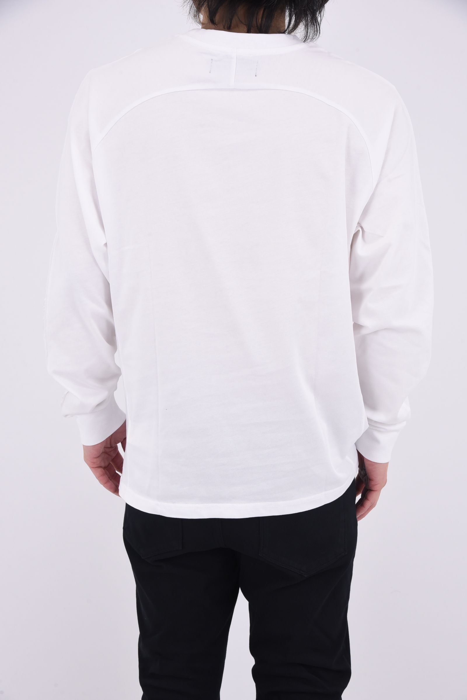 TAPE LOGO LONG T-SHIRT / テープロゴ ロングスリーブ (ホワイト)