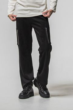DAVID CARGO PANTS / スウェードジャージー ミリタリーカーゴパンツ (ブラック) (1月上旬入荷予定) ※オーダー締切：9月1日(月)18:00