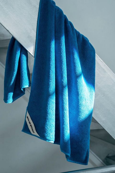 Bath Towel / シルク混 バスタオル (ブルー)
