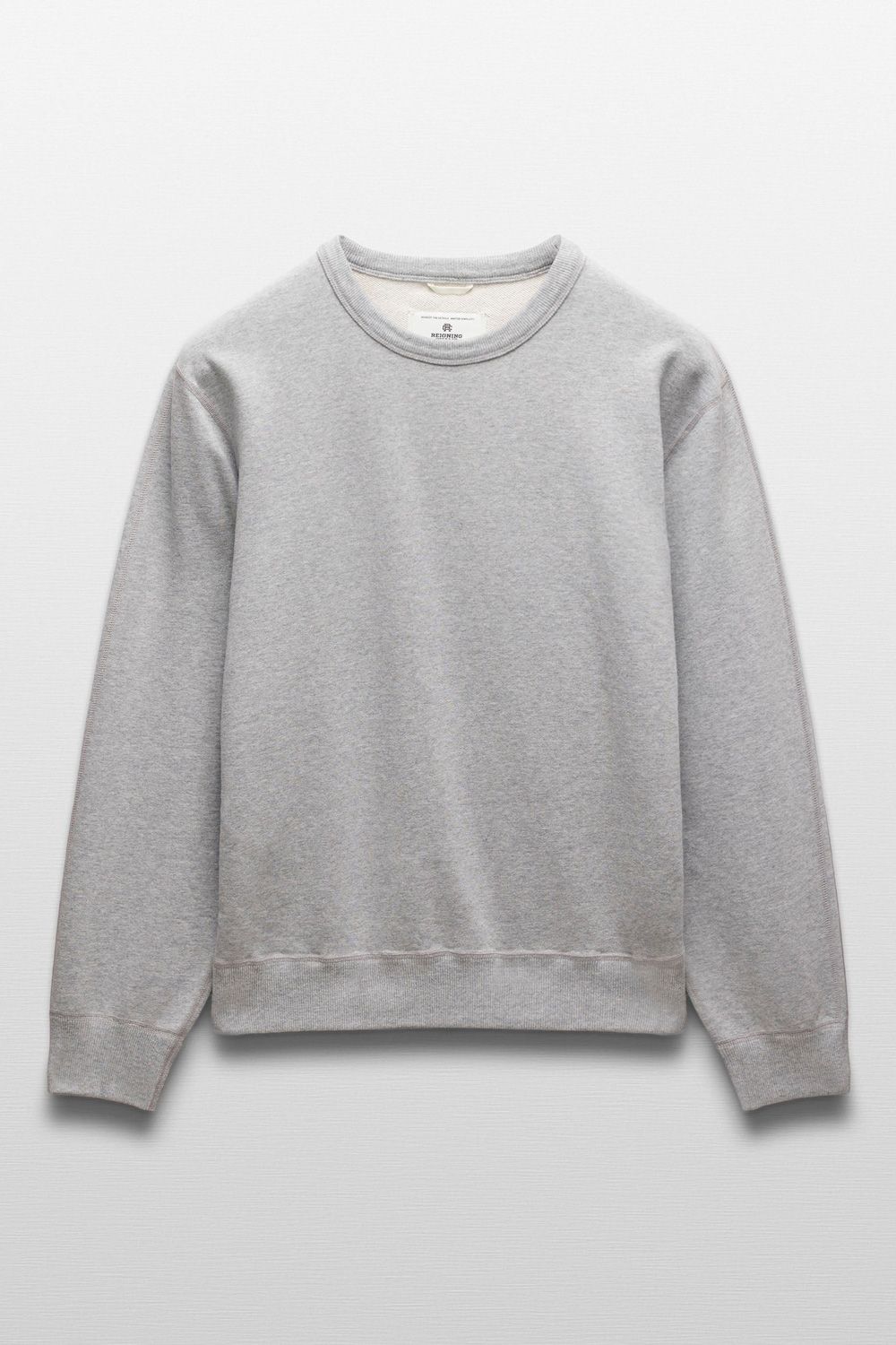 【国内正規品】【STANDARD FIT】 MIDWEIGHT TERRY CREWNECK / ミッドウェイト クルーネックスウェット (ヘザーグレー)