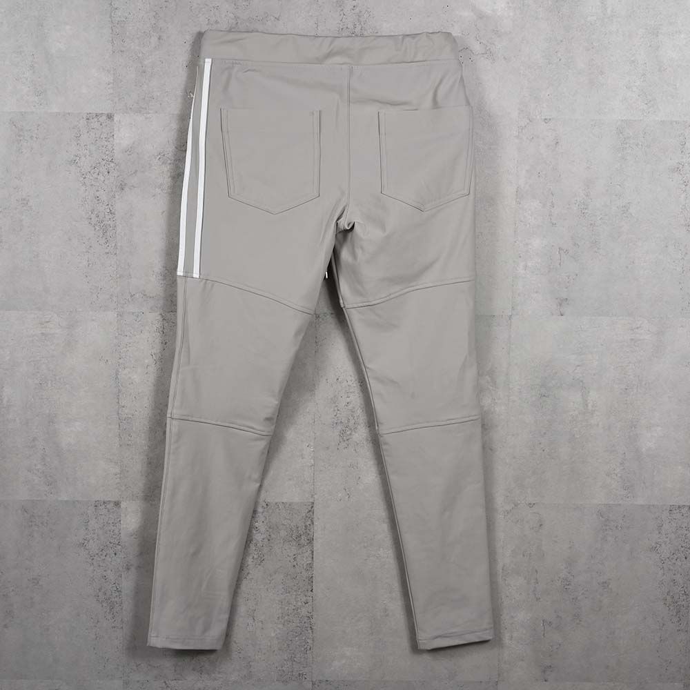 JOHNSON LINE HEAT PT / 【定番商品】 裏ボアフリース ハイブリットジャージー ラインパンツ (グレー/ホワイト) (10月下旬入荷予定) ※オーダー締切:9月7日(月)17時