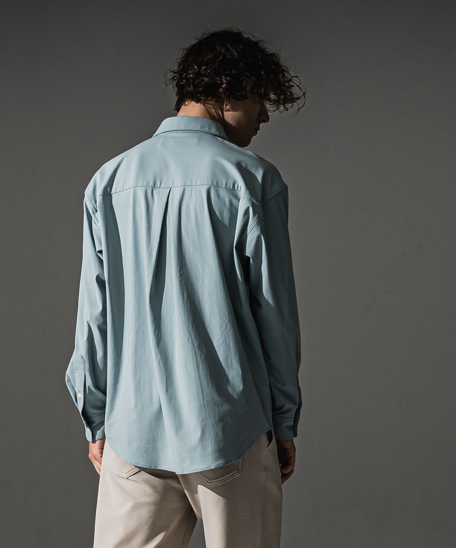 NYLON jack shirts / ナイロン ジャックシャツ (アクア) (7月末入荷予定) ※オーダー締切:5月23日(土)17時