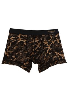 FLOWER Short Boxer - ベージュ / ブラック
