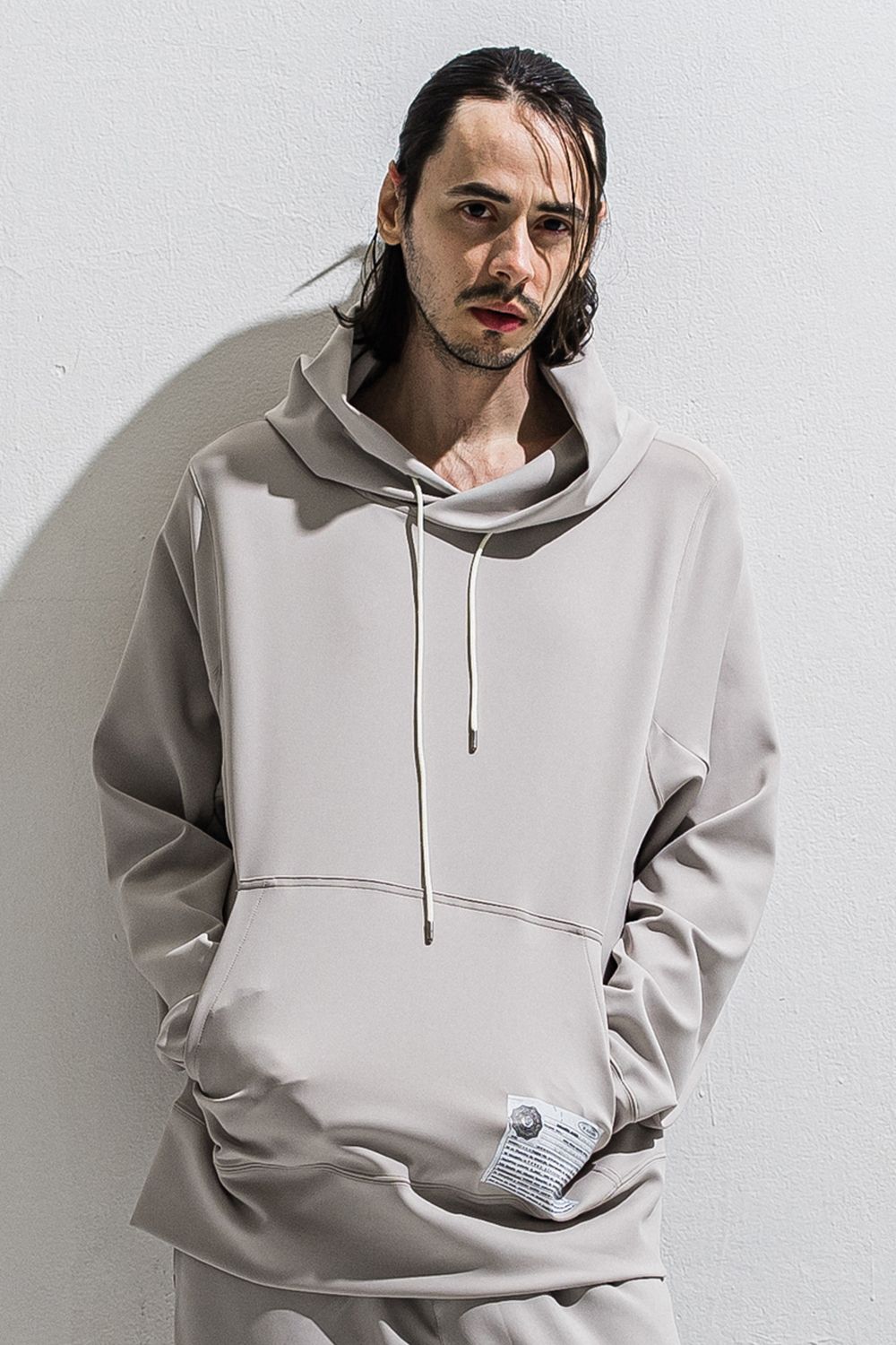 WILL PULLOVER HOODIE / メッセージプリント プルオーバーパーカー (グレージュ) (2月上旬入荷予定) ※オーダー締切12/13(土)17:00