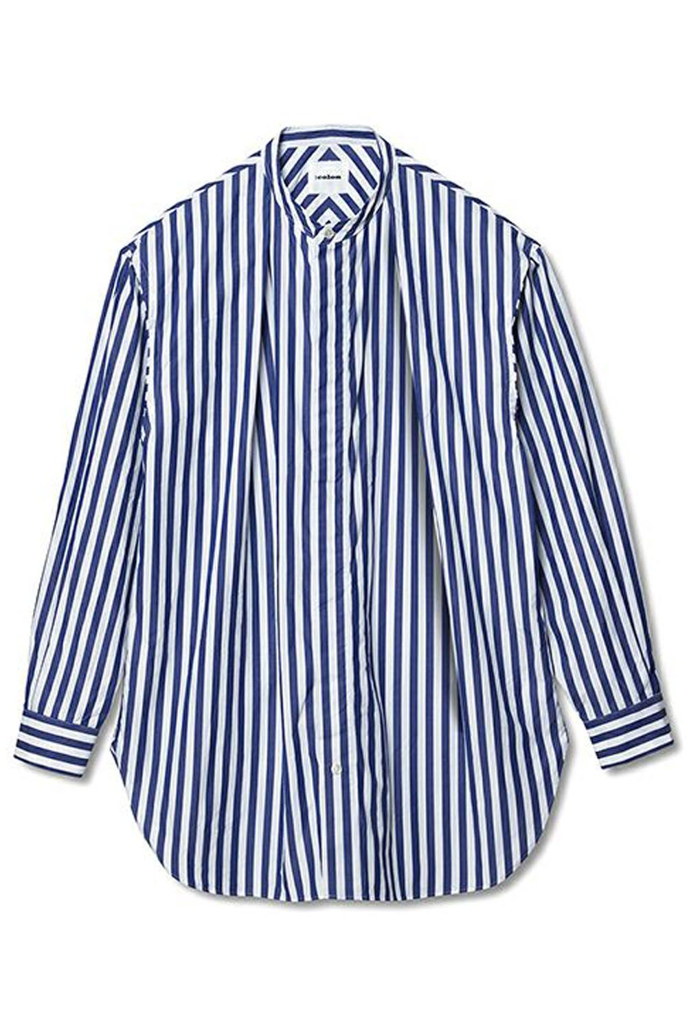 colon - 1IN-PLEATS LONGSHIRT - BLUE STRIPES / インプリーツ