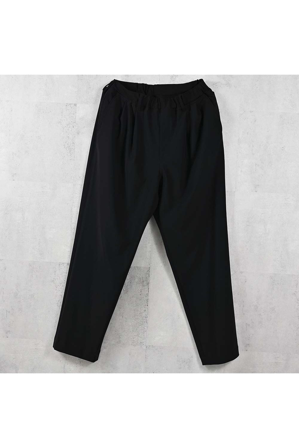 BEN PANTS / ルーズフィット ワイドシルエット ロングパンツ (ブラック) (5月中旬入荷予定) ※オーダー締切:2月15日(日)18時