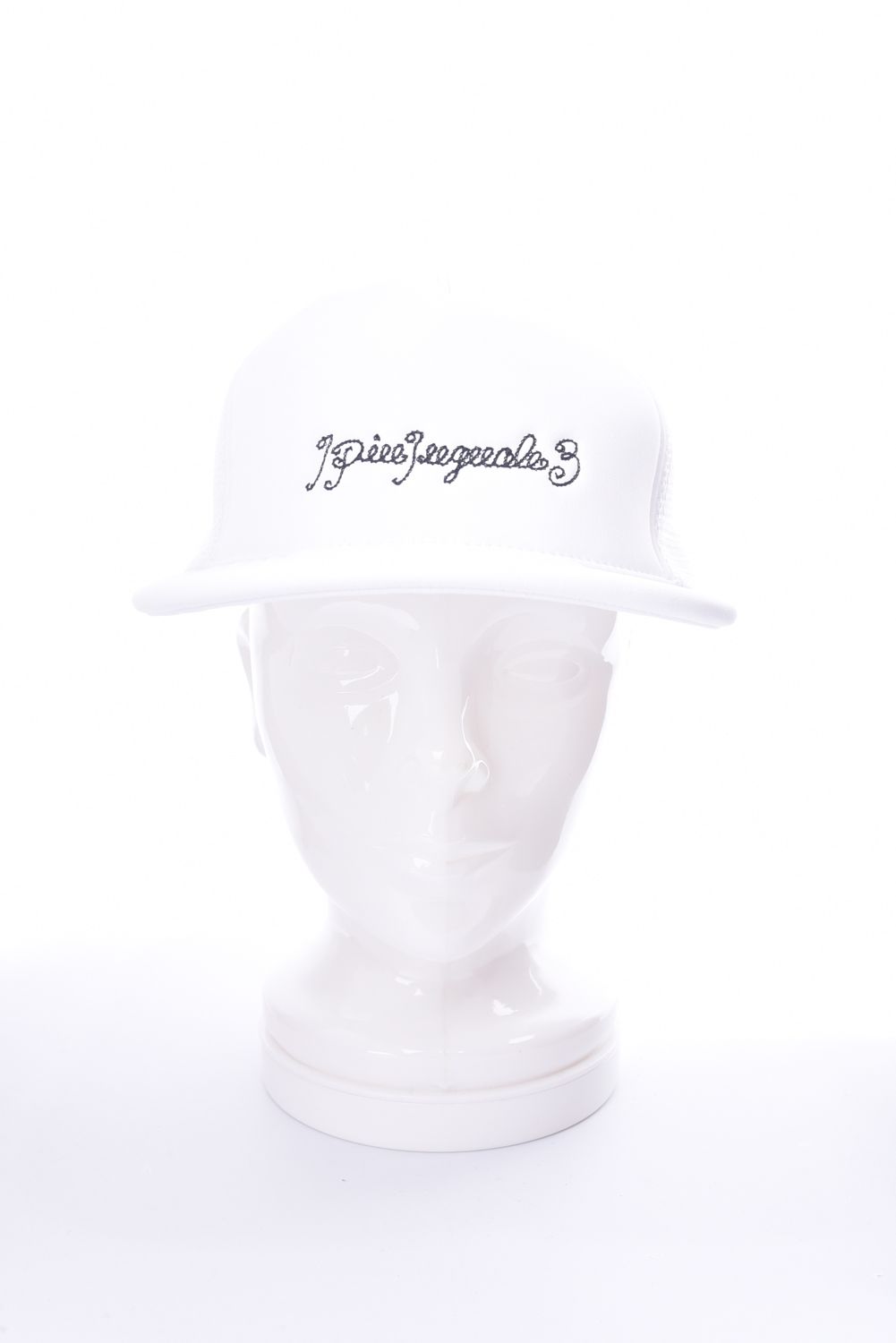 【ポイント10倍】 113 MESH CAP / チェーンロゴ 刺繍 メッシュキャップ ホワイト