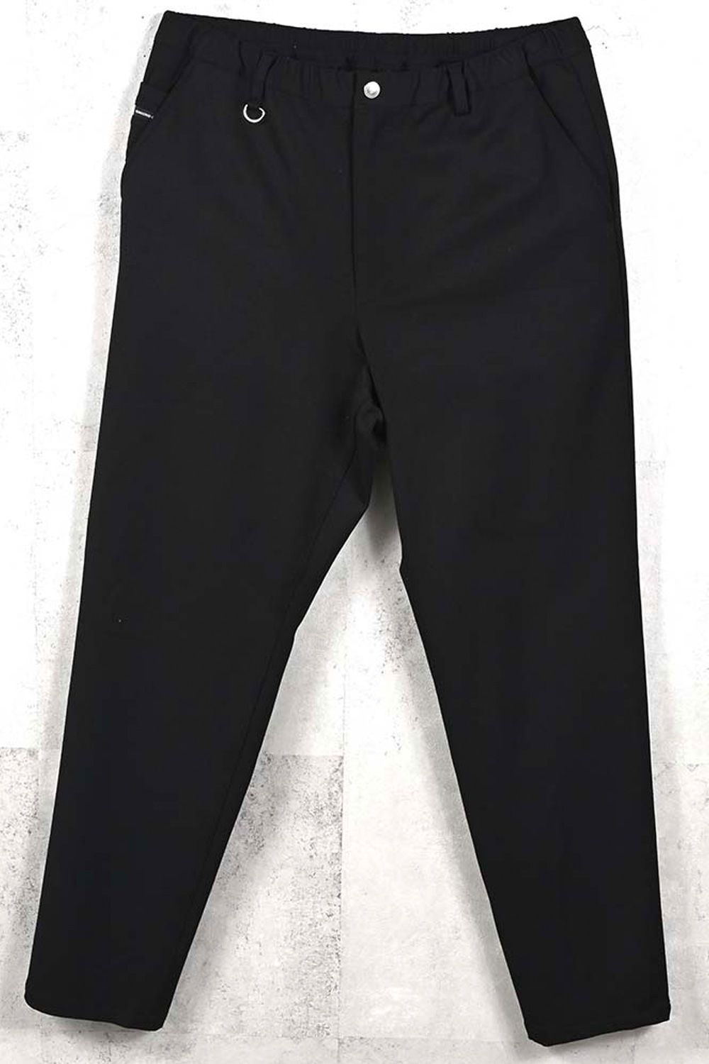 PAT WIDE EASY PANTS / ワイドテーパード イージースラックス (ブラック) (1月上旬入荷予定) ※オーダー締切：9月1日(月)18:00