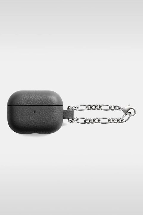 LEATHER AirPods Pro CASE WITH CHAIN / チェーン付レザーAirPods Proケース (グレー)