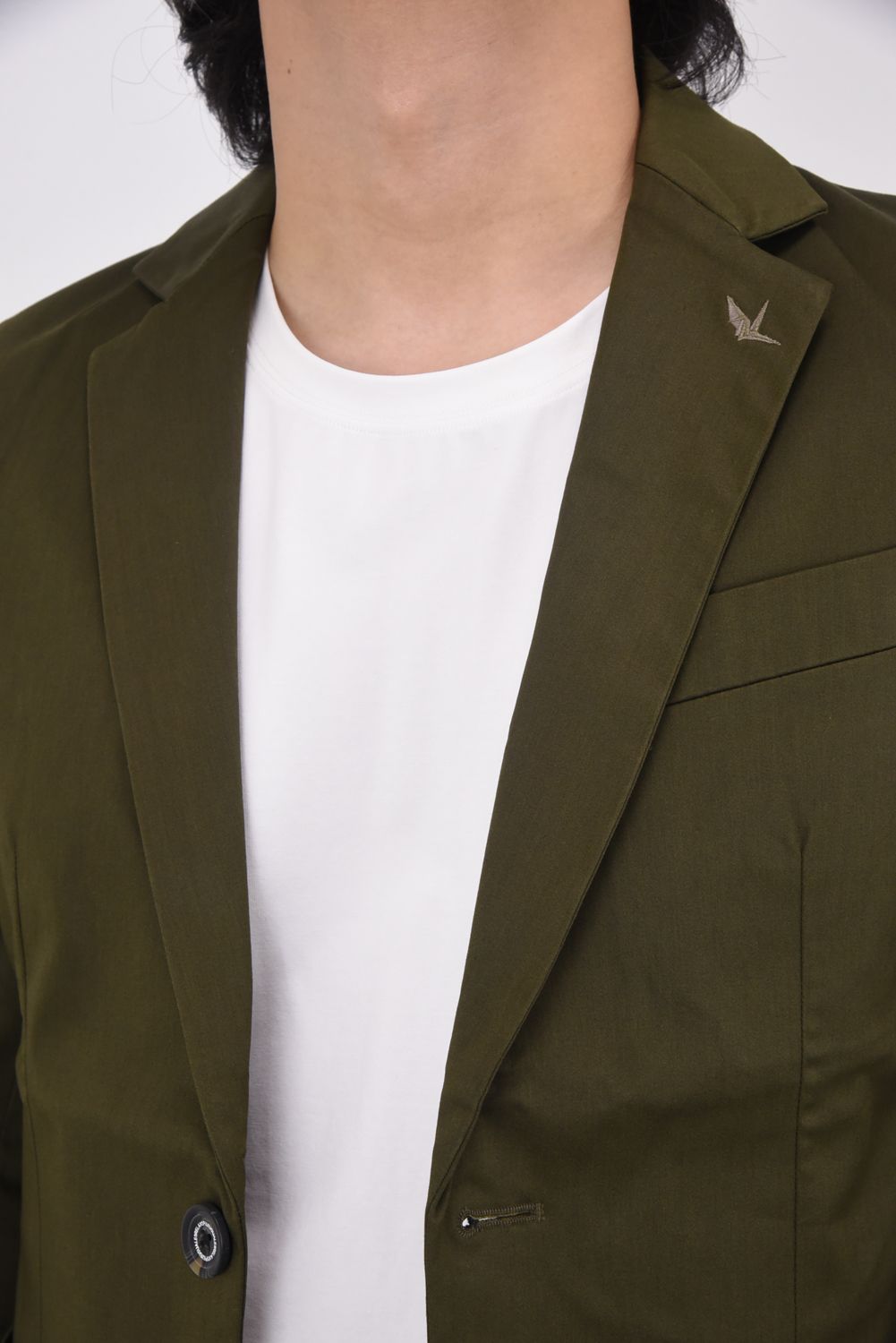 【25AW】 BRIGHT STRETCH JACKET & SLACKS / 微光沢素材 ストレッチジャケット&スラックスセットアップ (カーキ)