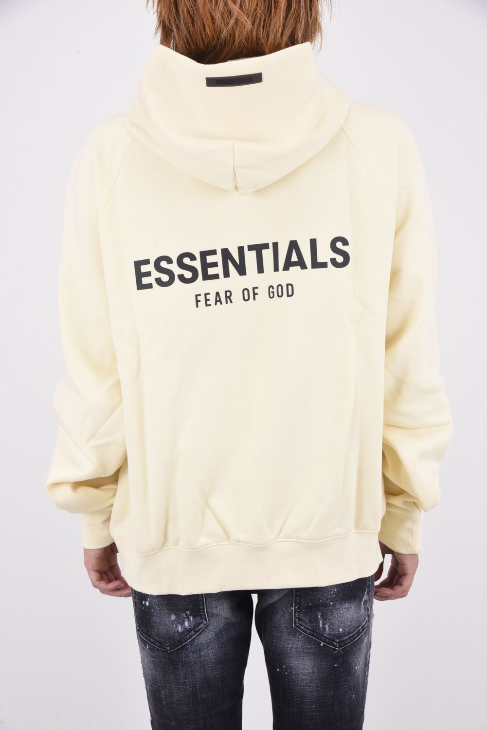 fog essentials  logo pull over hoodie