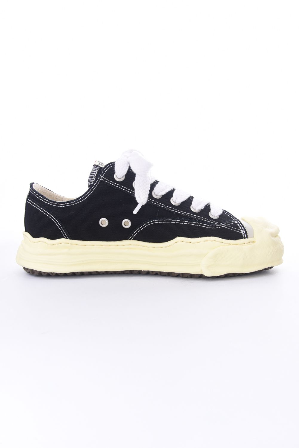 "HANK LOW" OG vintage color sole Canvas Low-top Sneaker / オリジナルソール キャンバス ローカット ブラック