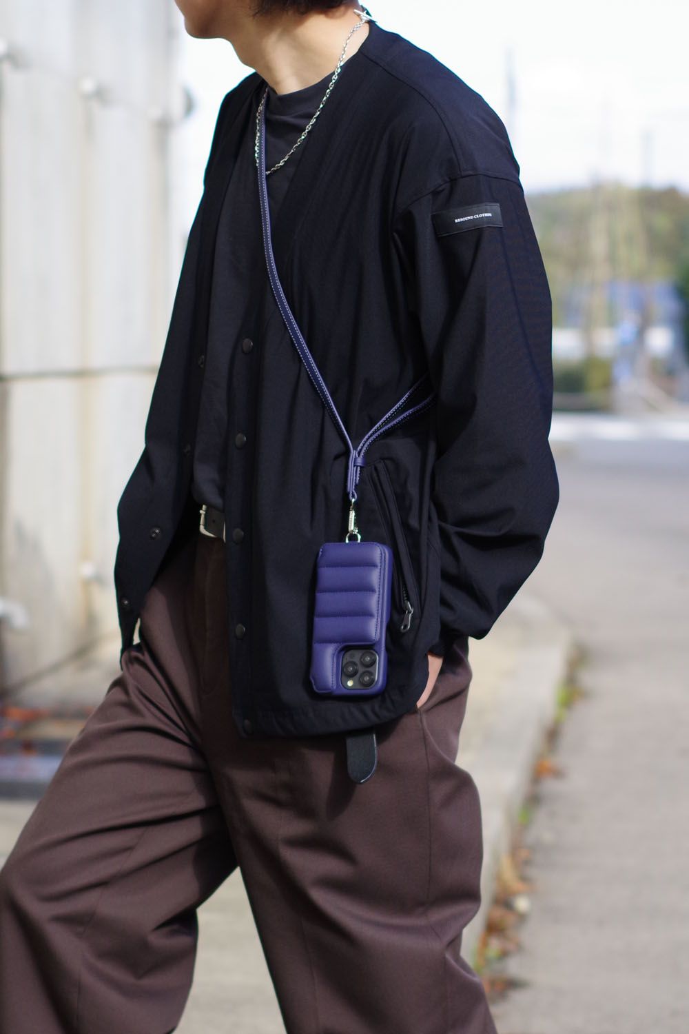 Strap / ストラップ ディープブルー / ホワイトステッチ