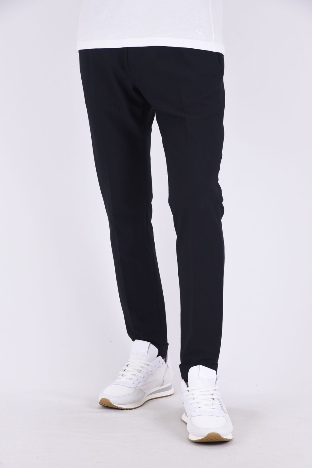 COMFY PANTS / ストレッチサッカー スラックス ブラック
