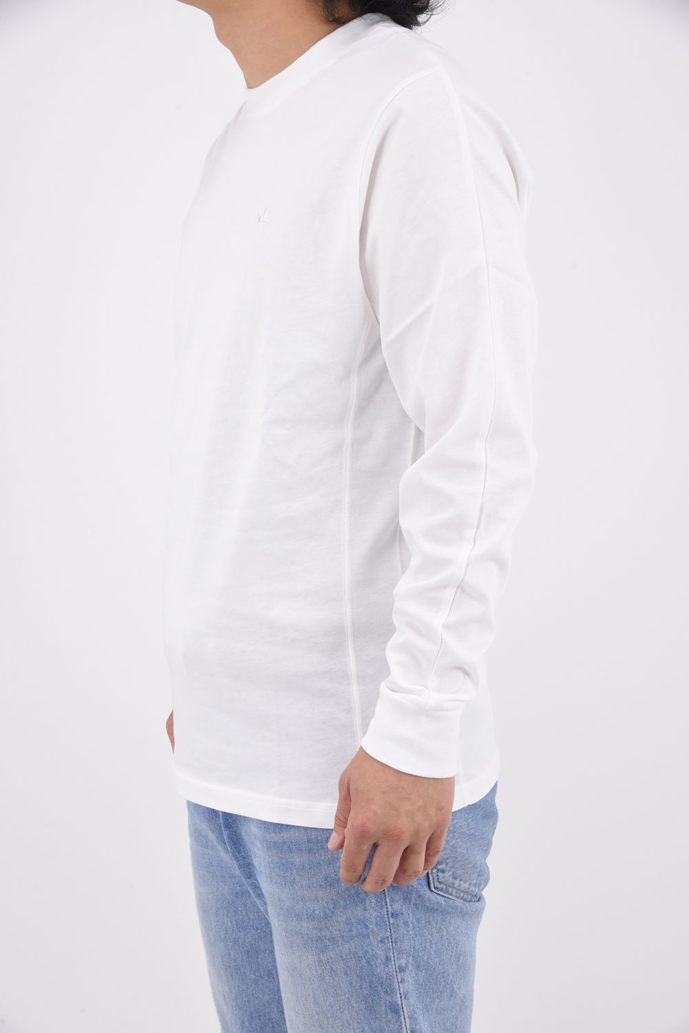 BACK LOGO HALF CIRCLE LONG SLEEVE / バックロゴ ハーフサークル ロングスリーブ ホワイト