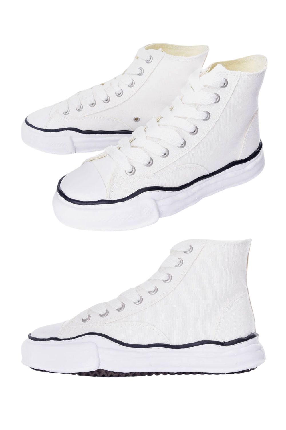 【PETERSON HIGH】 OG sole Canvas hi cut sneaker / キャンバス ハイカットスニーカー (ホワイト)