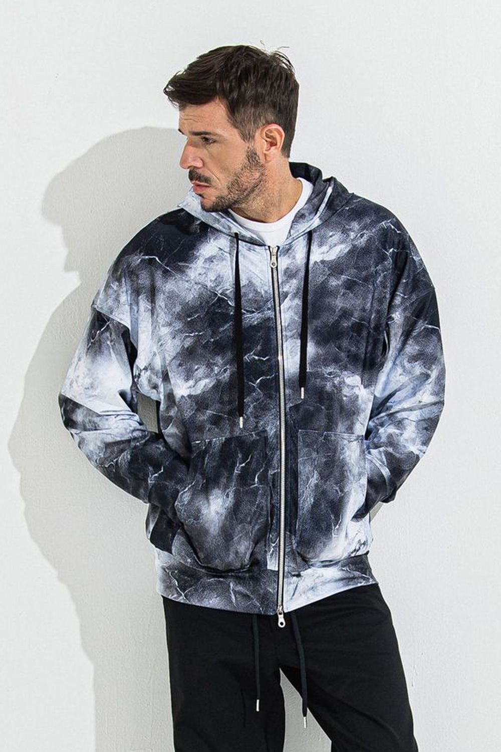 AKM stretch jersey neck zip up ジップパーカー AKM stretch jersey neck zip up ジップパーカー（AKM