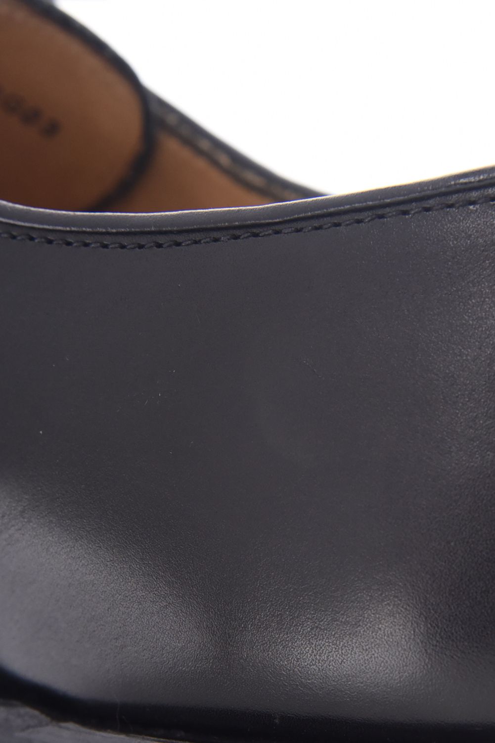 【訳ありアウトレット品】 ARCHWAY / プレーントゥ レザーシューズ フレンチカーフ ブラック