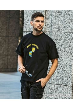 BART SIMPSON T-SHIRT / シンプソンズプリント Tシャツ (ブラック)