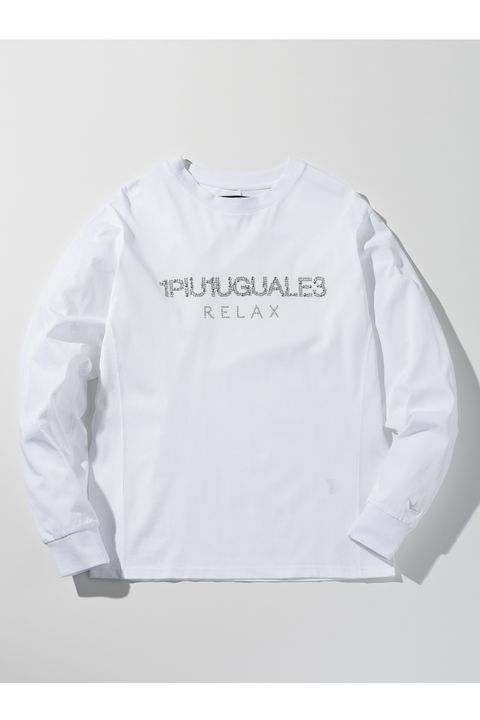 【26AW】 HOTFIX STUDS LOGO L/S T-SHIRT / スタッズロゴ ロングスリーブ Tシャツ (ホワイト) (8月上旬入荷予定)