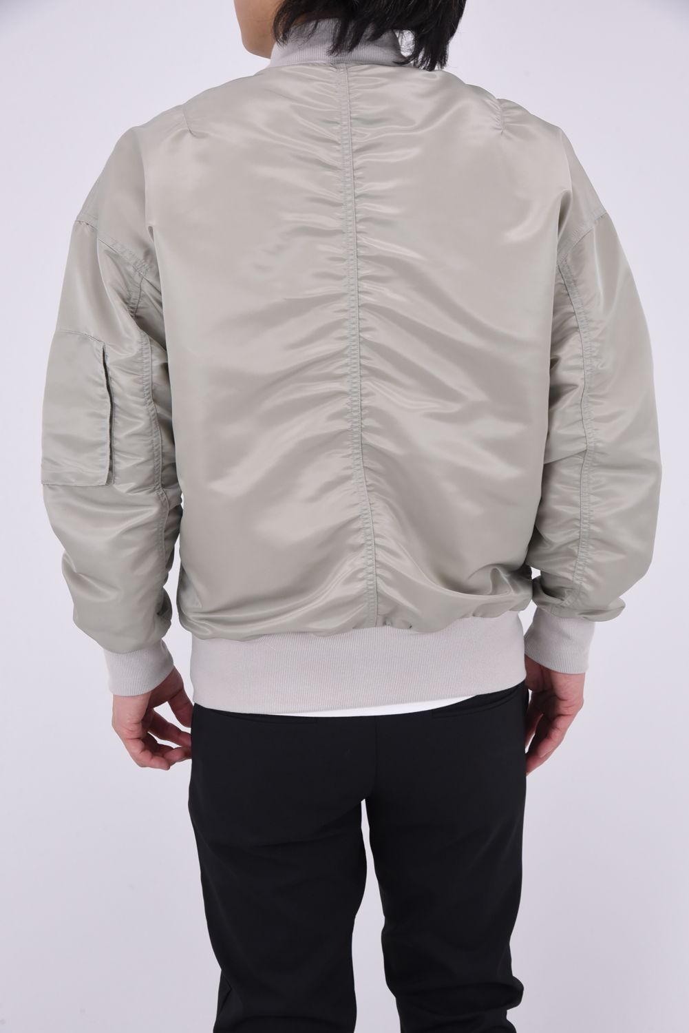 LIGHT DAVID JACKET / ヴィンテージ ドロップショルダー フライトジャケット グレーベージュ