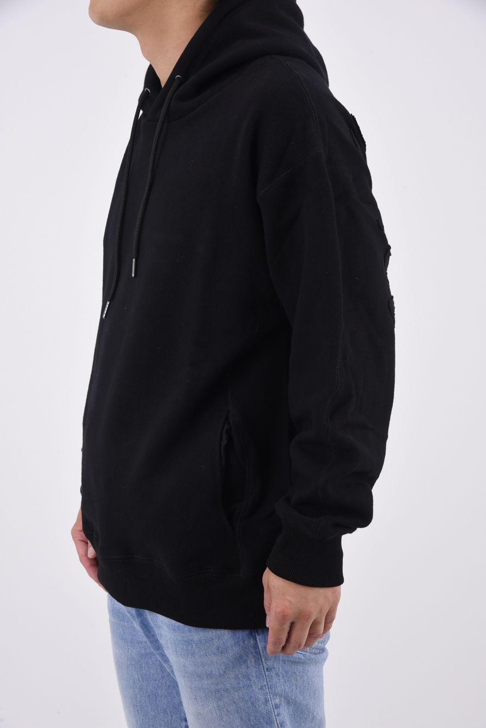 PATCH LOGO HOODIE / バックロゴ ヘビースウェット フーディー（ブラック）