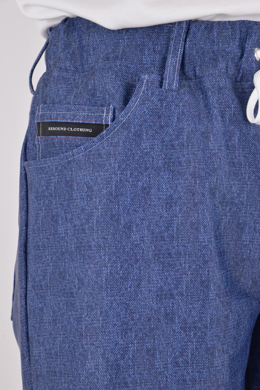 RUSH DENIM SHORTS / ラッシュガード デニムデザイン ショートパンツ (ダークインディゴ)