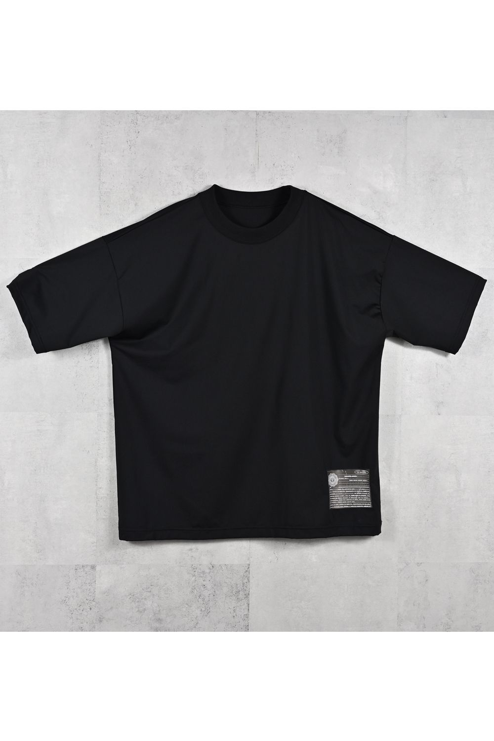 WILL OVERNYLON T / ナイロントリコット メッセージプリント オーバーサイズ Tシャツ (ブラック) (4月上旬入荷予定) ※オーダー締切12/13(土)17:00