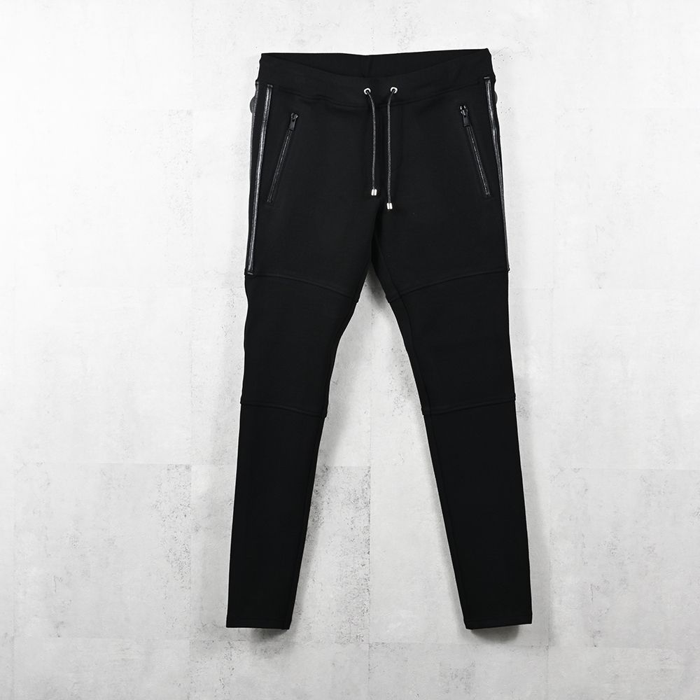 Johnson LINE blister PT / 【定番】 ブリスターニット ジョンソンラインパンツ (ブラック)（7月下旬入荷予定）※オーダー締切:5月23日(土)17時