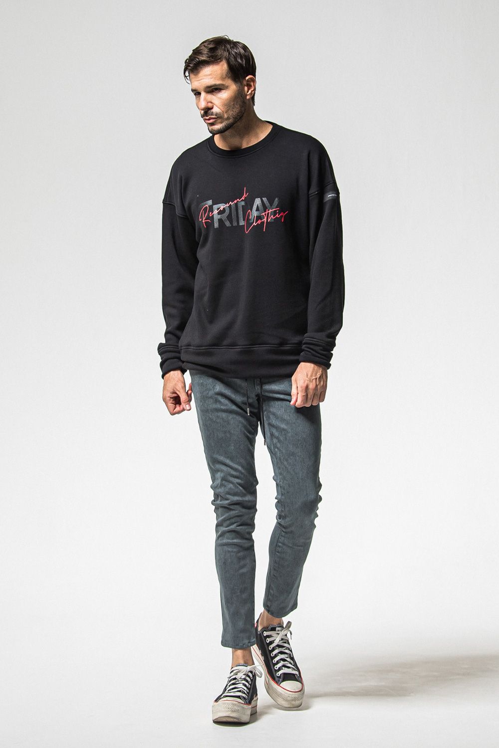 MICK DENIM JERSEY / 定番 デニム ジャージーンズ  (Pブラック) (12月上旬入荷予定) ※オーダー締切：9月1日(月)18:00