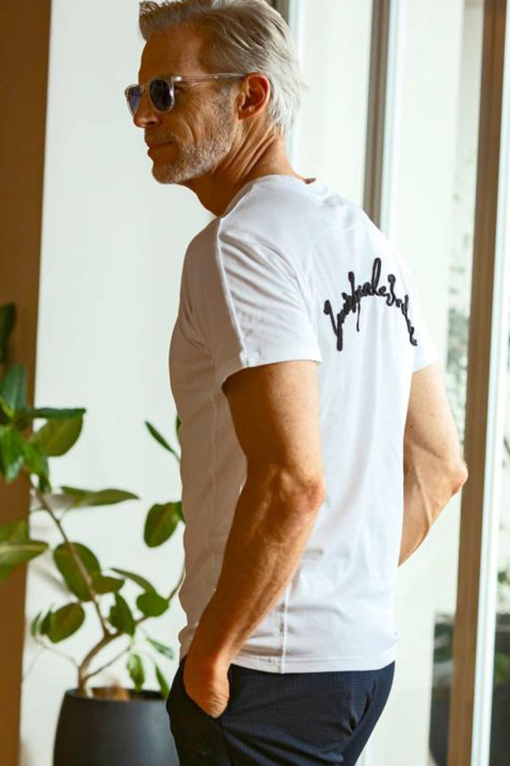 CODE EMBROIDERY T-SHIRTS / コード刺繍 半袖Tシャツ ホワイト