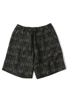 BOTANICAL JACQUARD EASY PANTS / ボタニカル ジャガード イージーパンツ ブラック