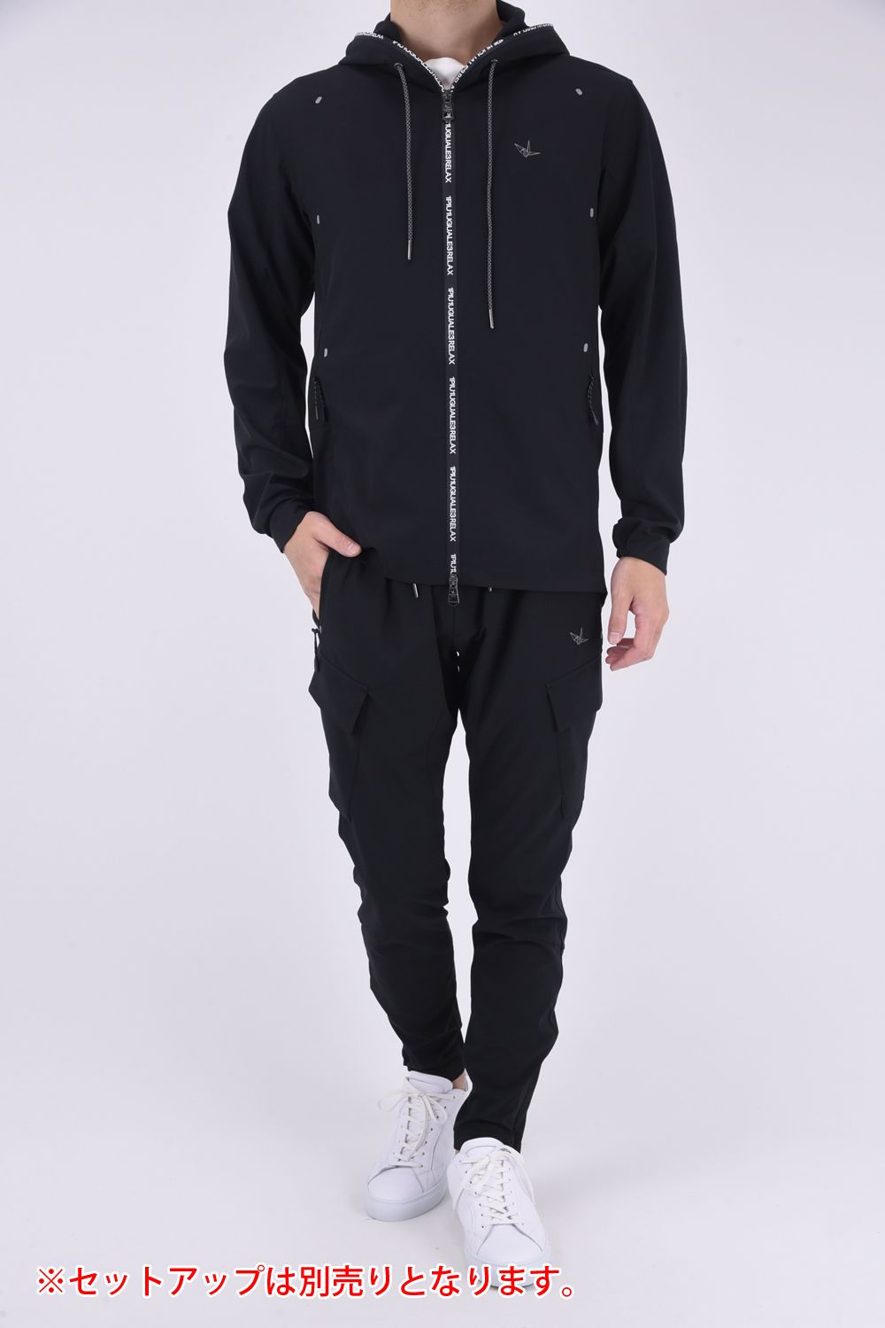 LIGHT CARGO PANTS / ロング丈 ライトカーゴパンツ ブラック