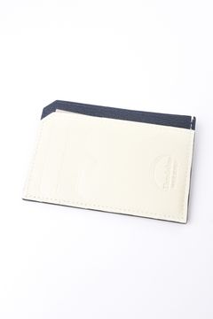 【残り1点】 MINI WALLET / LA354GT2 ゴートレザー スマートミニウォレット ネイビー×ホワイト