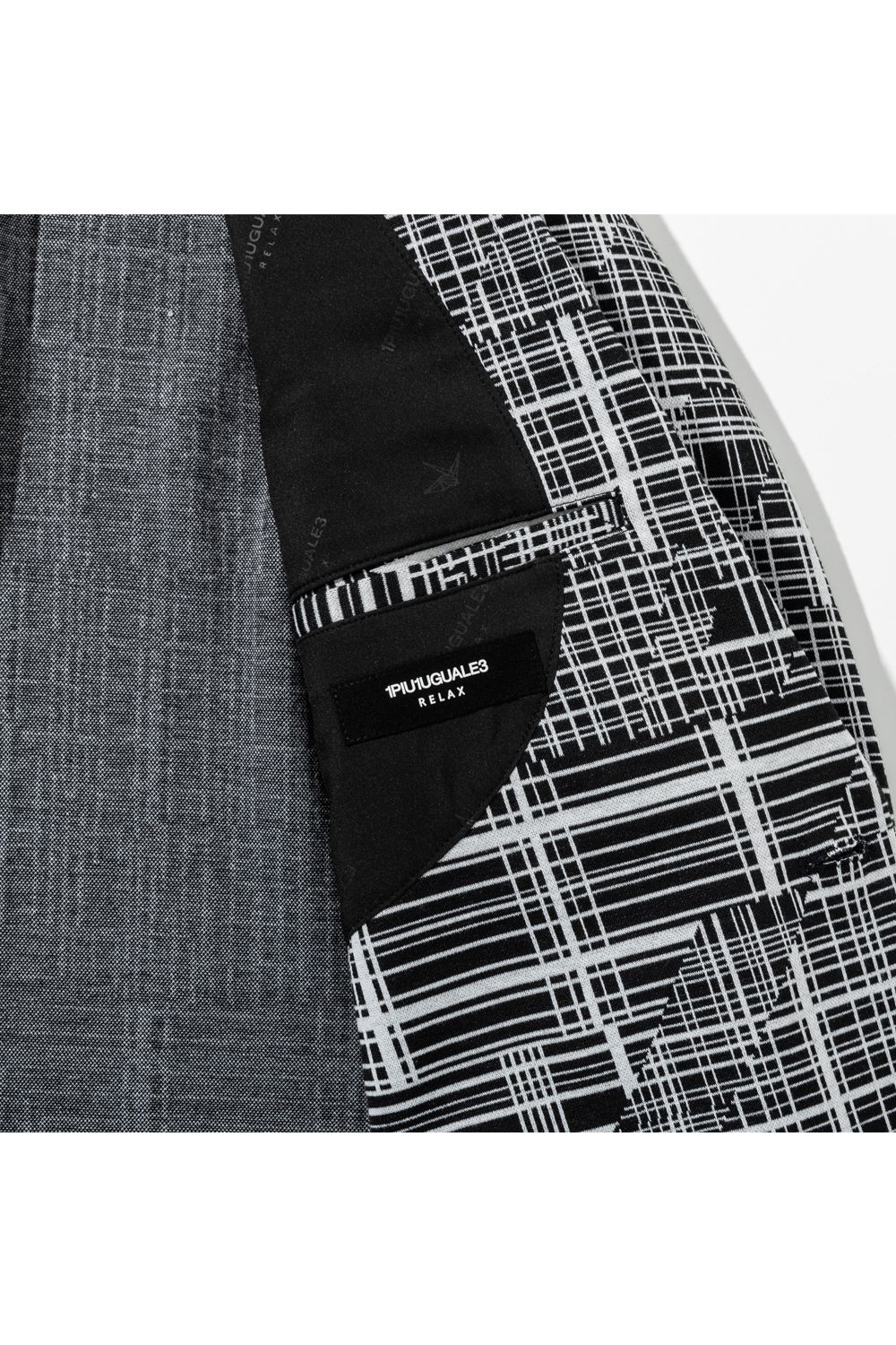 【26SS】 GEOMETRIC CLASSIC JACQUARD JACKET / ジオメトリック総柄 テーラードシングルジャケット (ブラック) (2月上旬入荷予定)