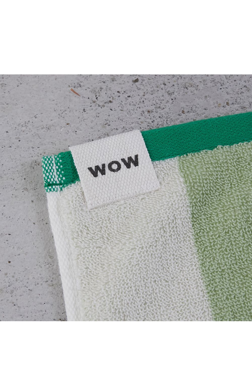 Check Hand Towel / シルク混 チェック ハンドタオル (グリーン)