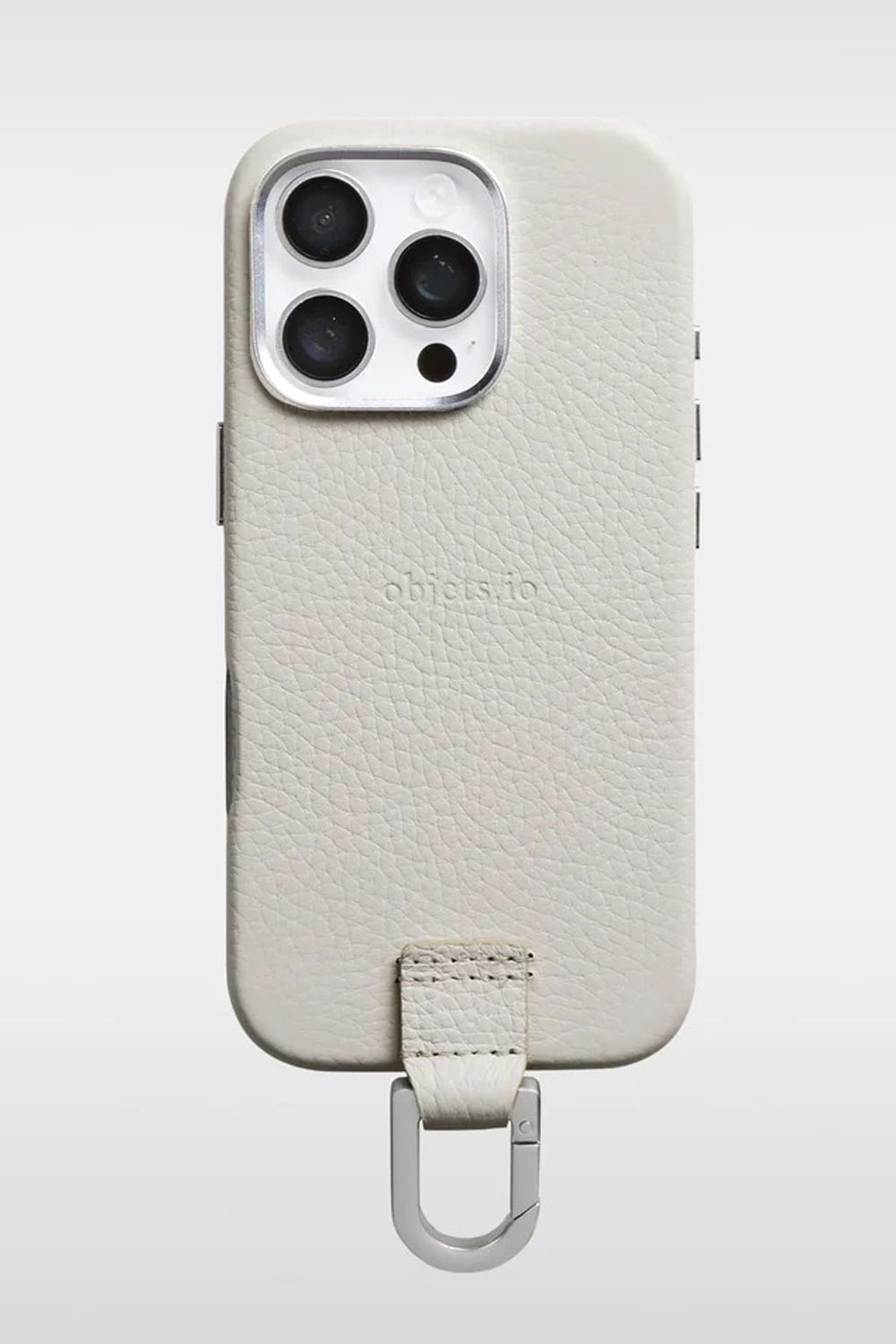CARABINER-CASE / カラビナ付 iPhone レザーケース (マシュマロ)