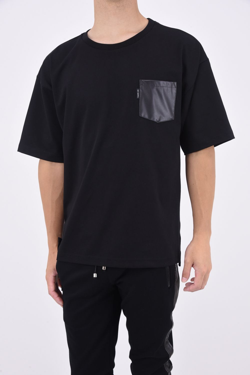 POCKET BIG T / ビッグシルエット ポケットTシャツ ブラック