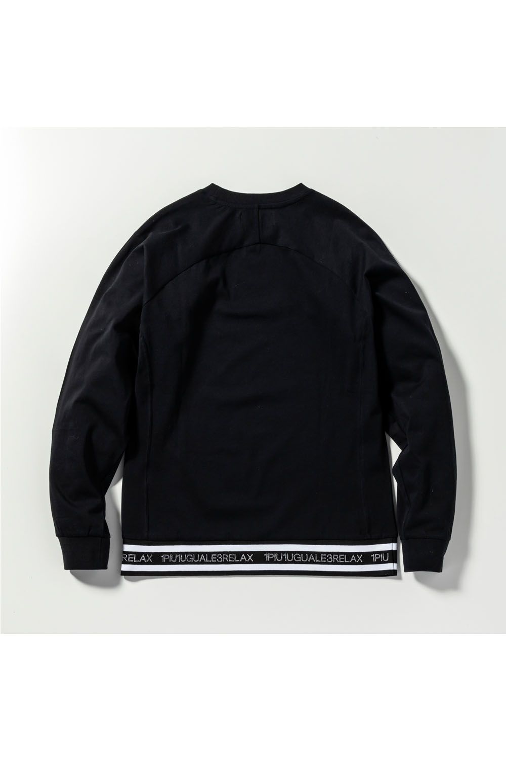RHINESTONE HEM LONG SLEEVE / ラインストーン ヘム ロング ブラック