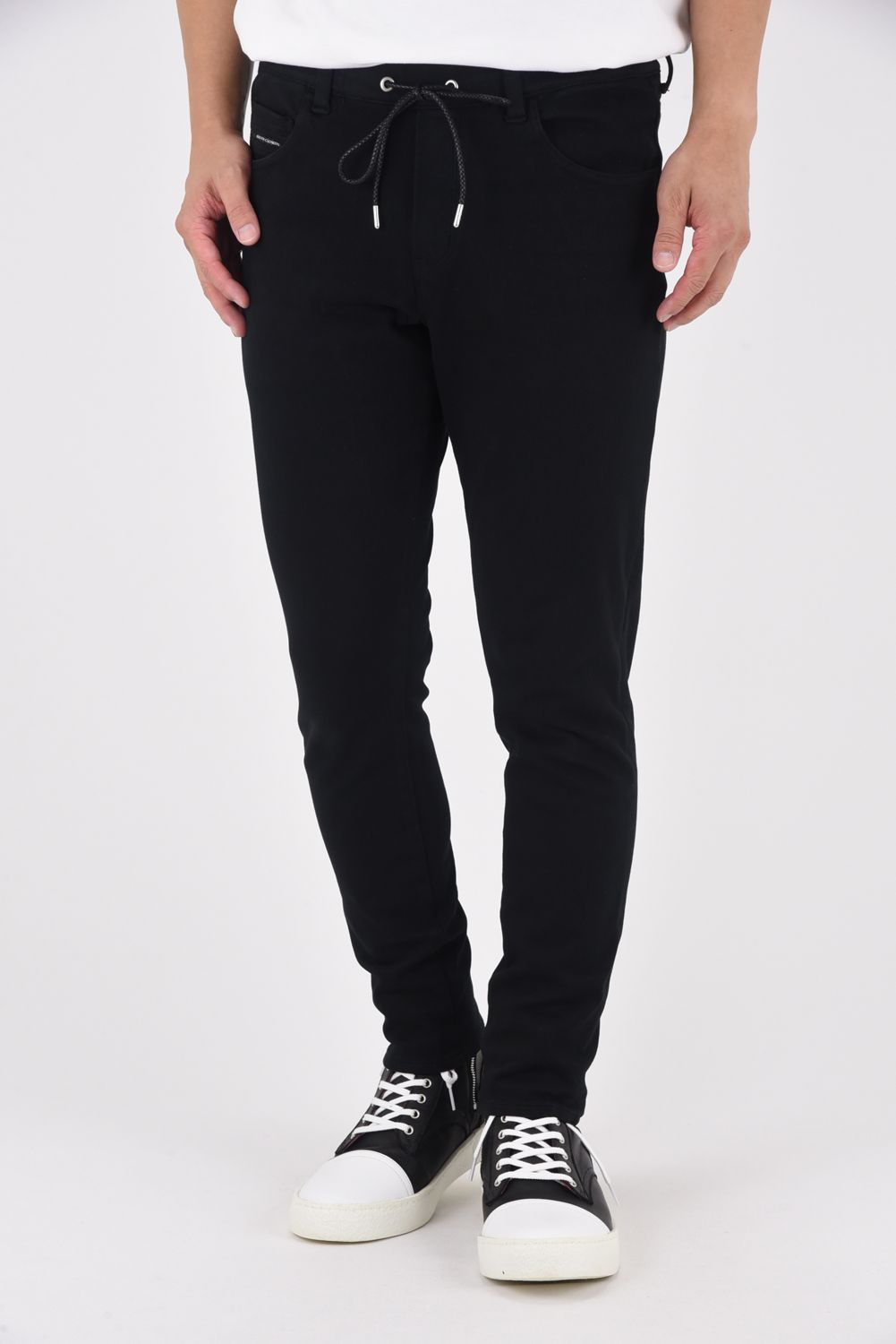 MICK DENIM JERSEY / 定番 デニム ジャージーンズ ブラック