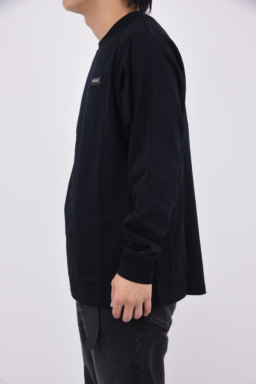 PLATE LONG T-SHIRT / プレート ロングTシャツ (ブラック)