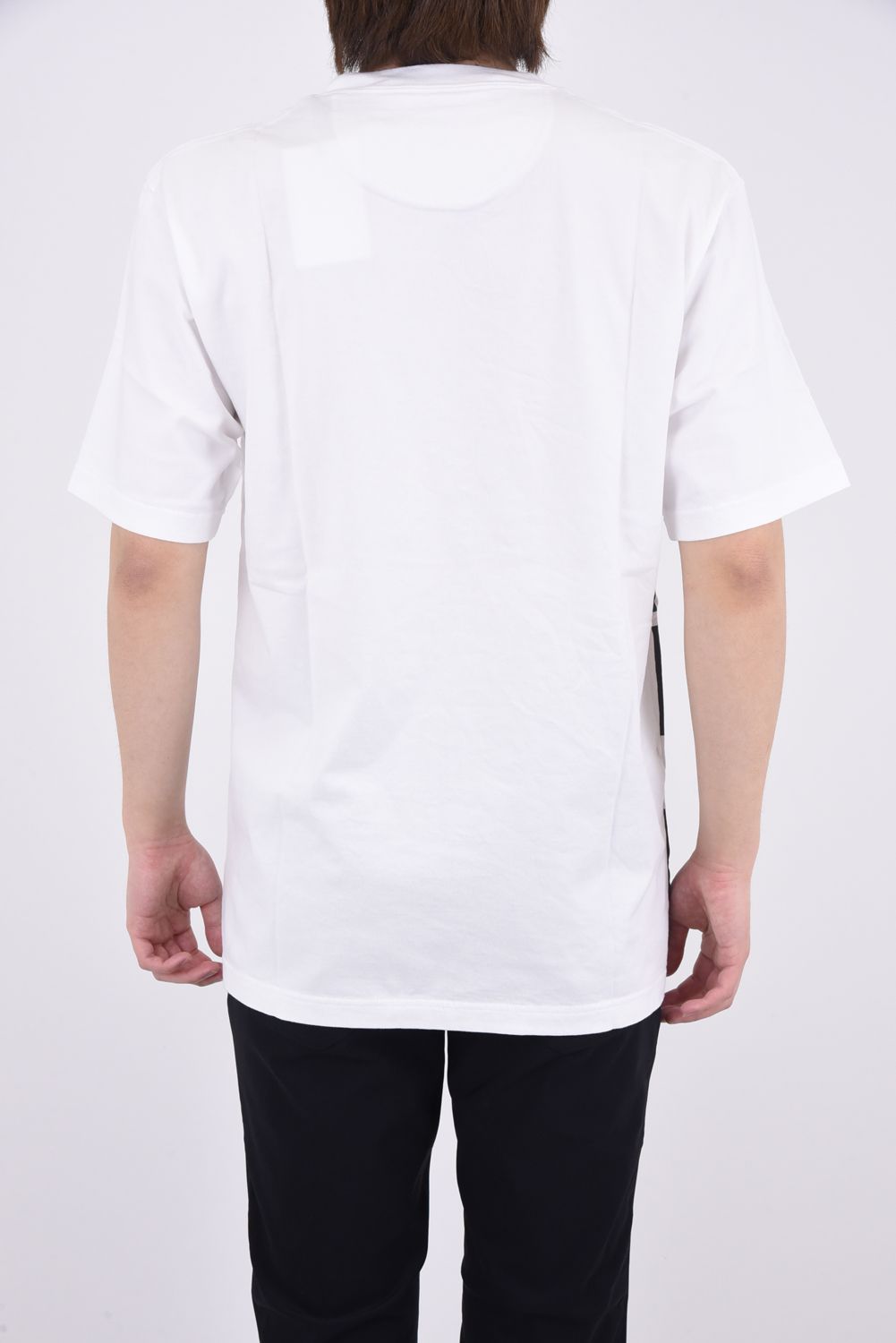 SHADOW LOGO PRINTED T-SHIRT / シャドーロゴ プリント クルーネック Tシャツ ホワイト