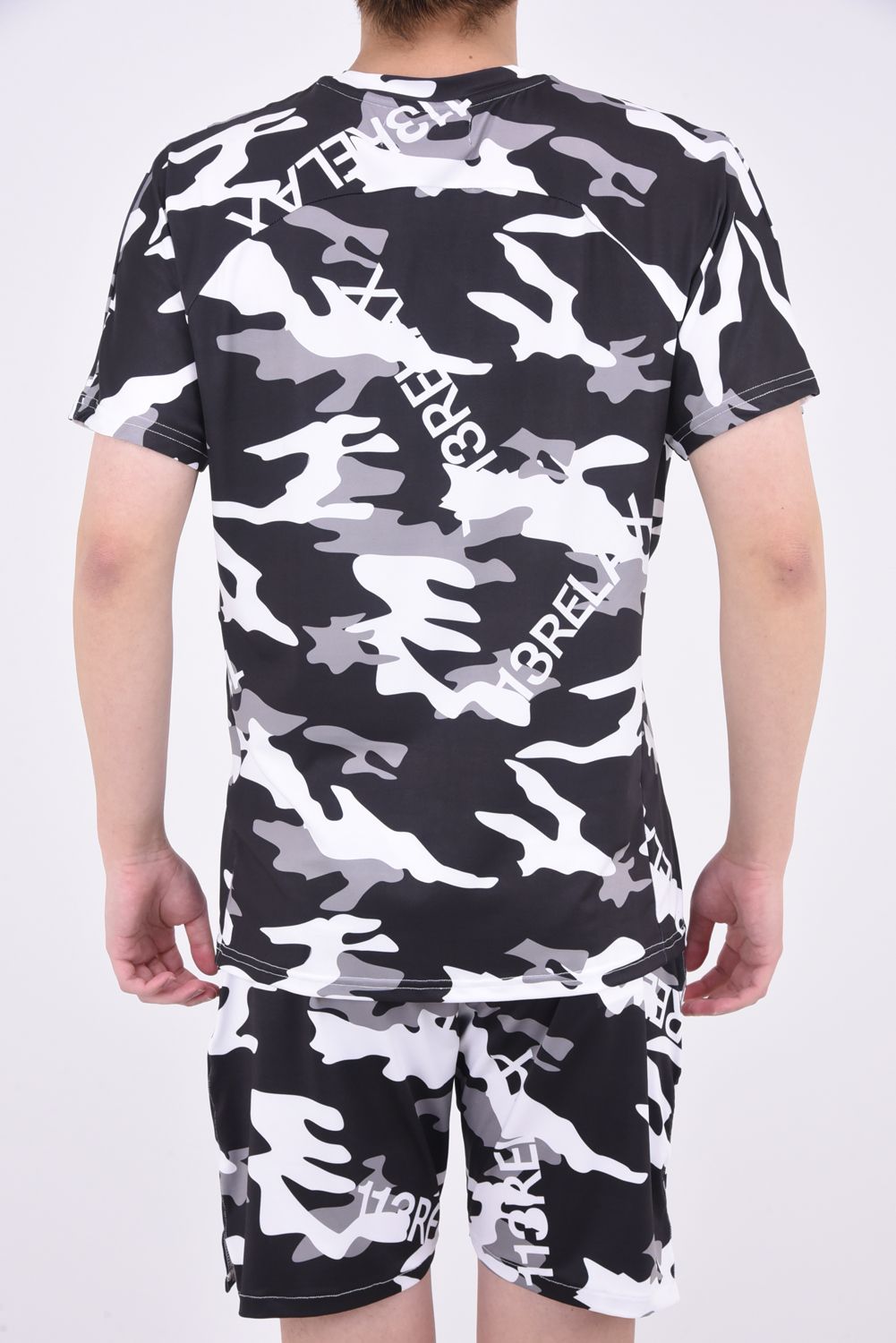 CAMO LOGO T-SHIRTS / オリジナルカモフラ柄 半袖ラッシュガード ブラック