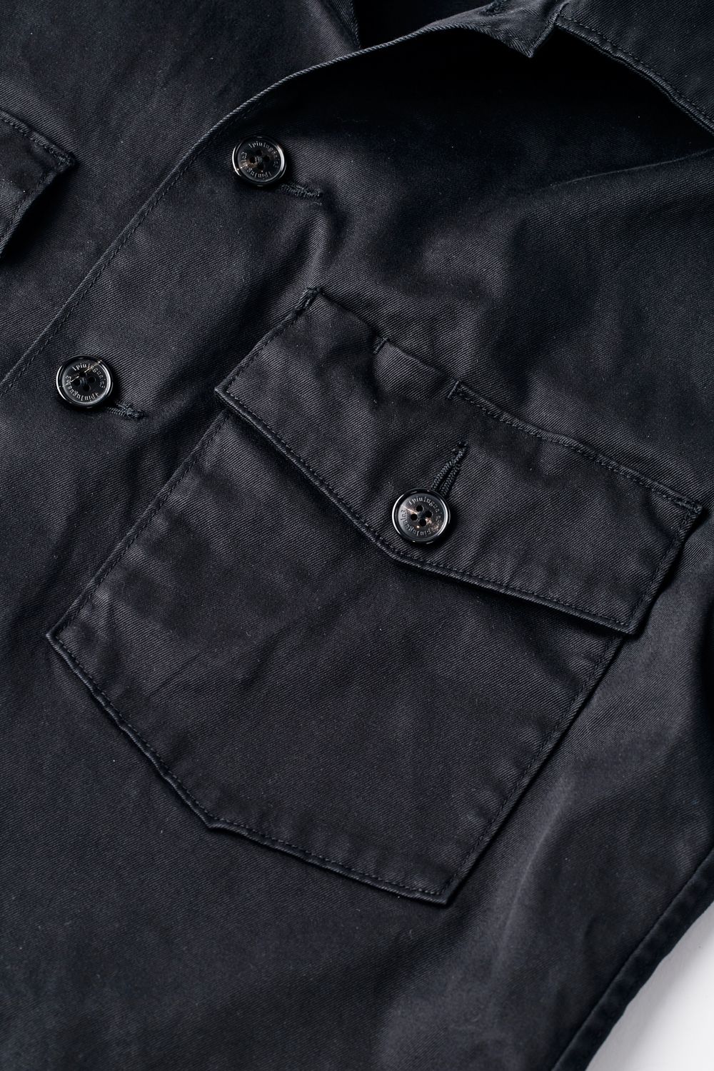 【BLACK MILITARY Vol.11】 UTILITY L/S SHIRTS-BLACK (8月末頃入荷予定 )※オーダー締切7/28(水)11:59迄