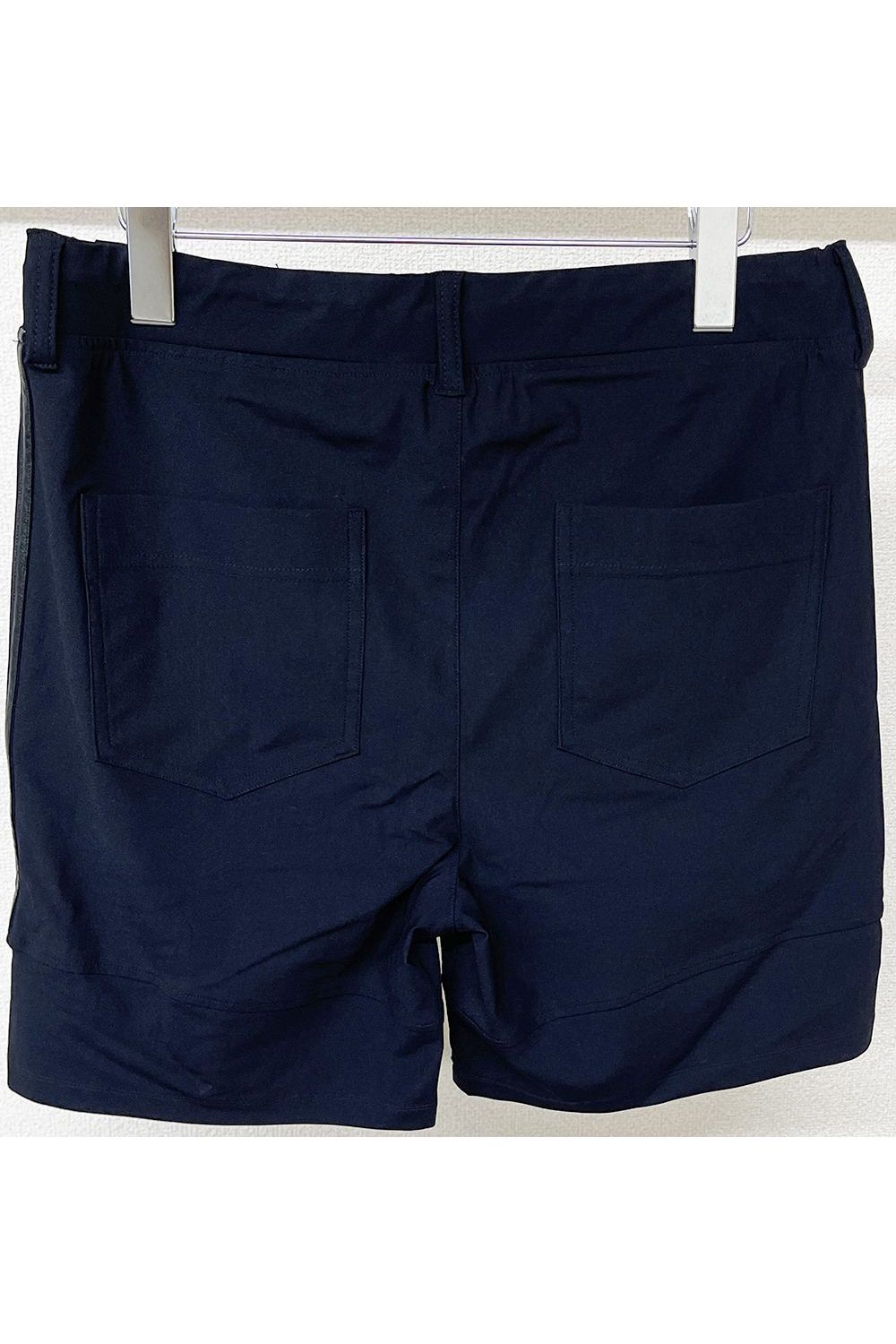 JOHNSON NYLON HP / サイドライン ナイロンイージーハーフパンツ ブラック×ホワイト